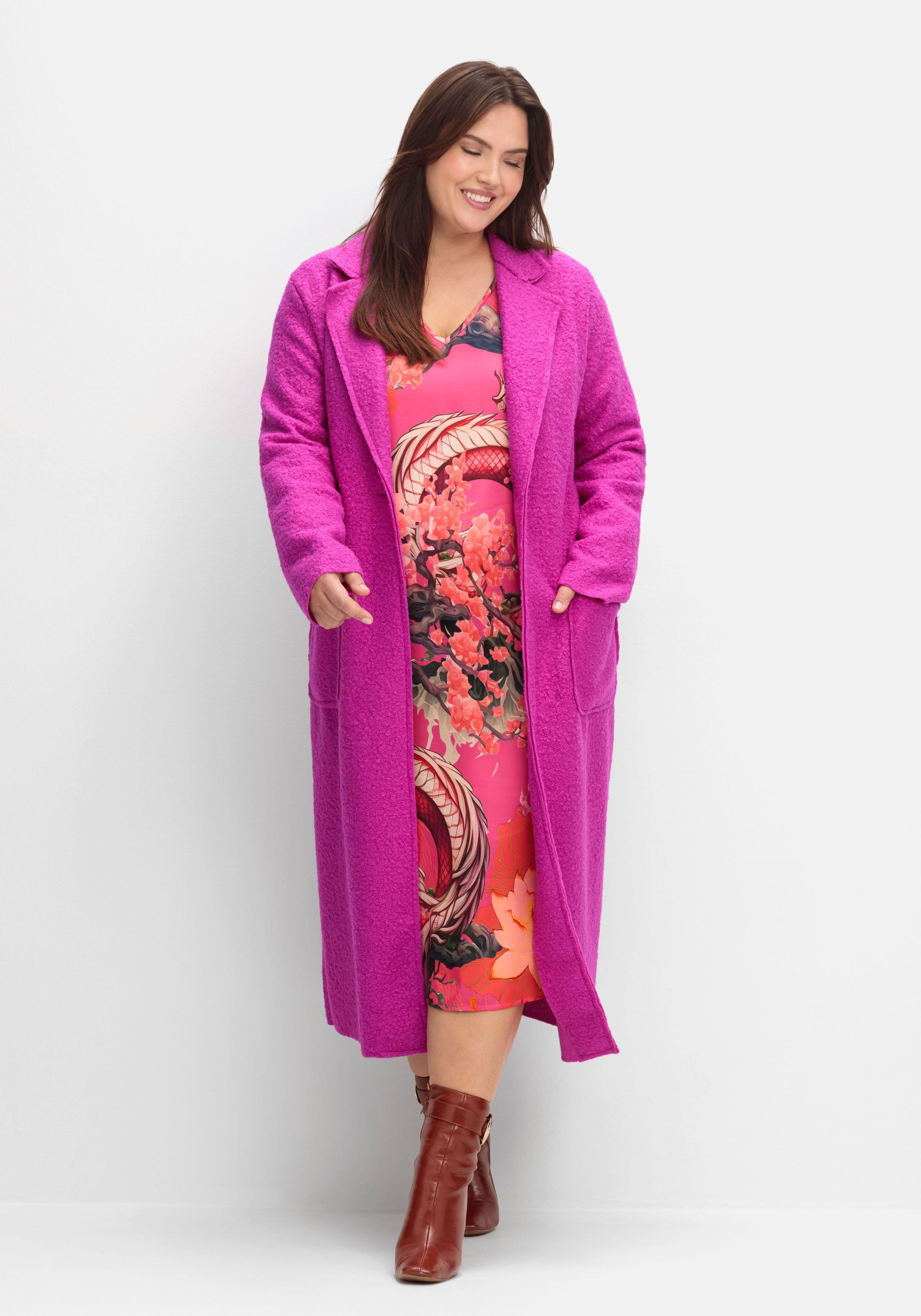 Kleid aus Viskose-Satin, im Multicolor-Muster