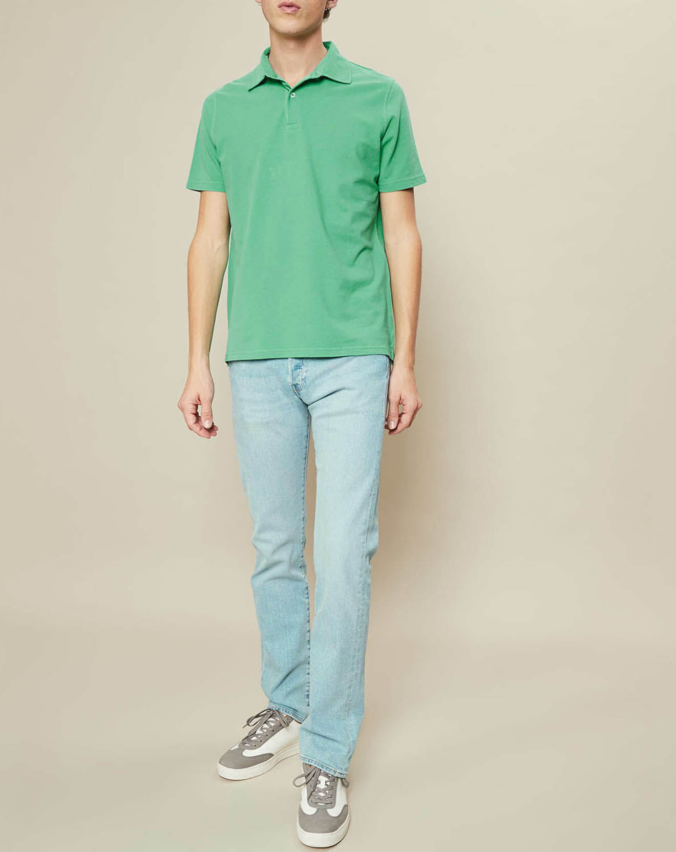 Hartford Polo Piqué menthe
