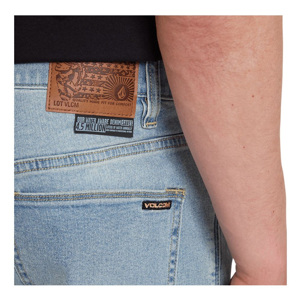 Volcom SOLVER DENIM - Short Homme worker indigo vintage