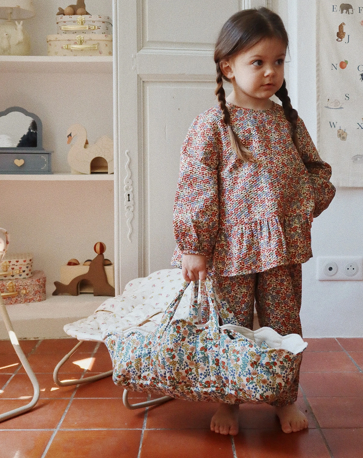 Puppen-Tragetasche BIBI FLEUR (44x16)