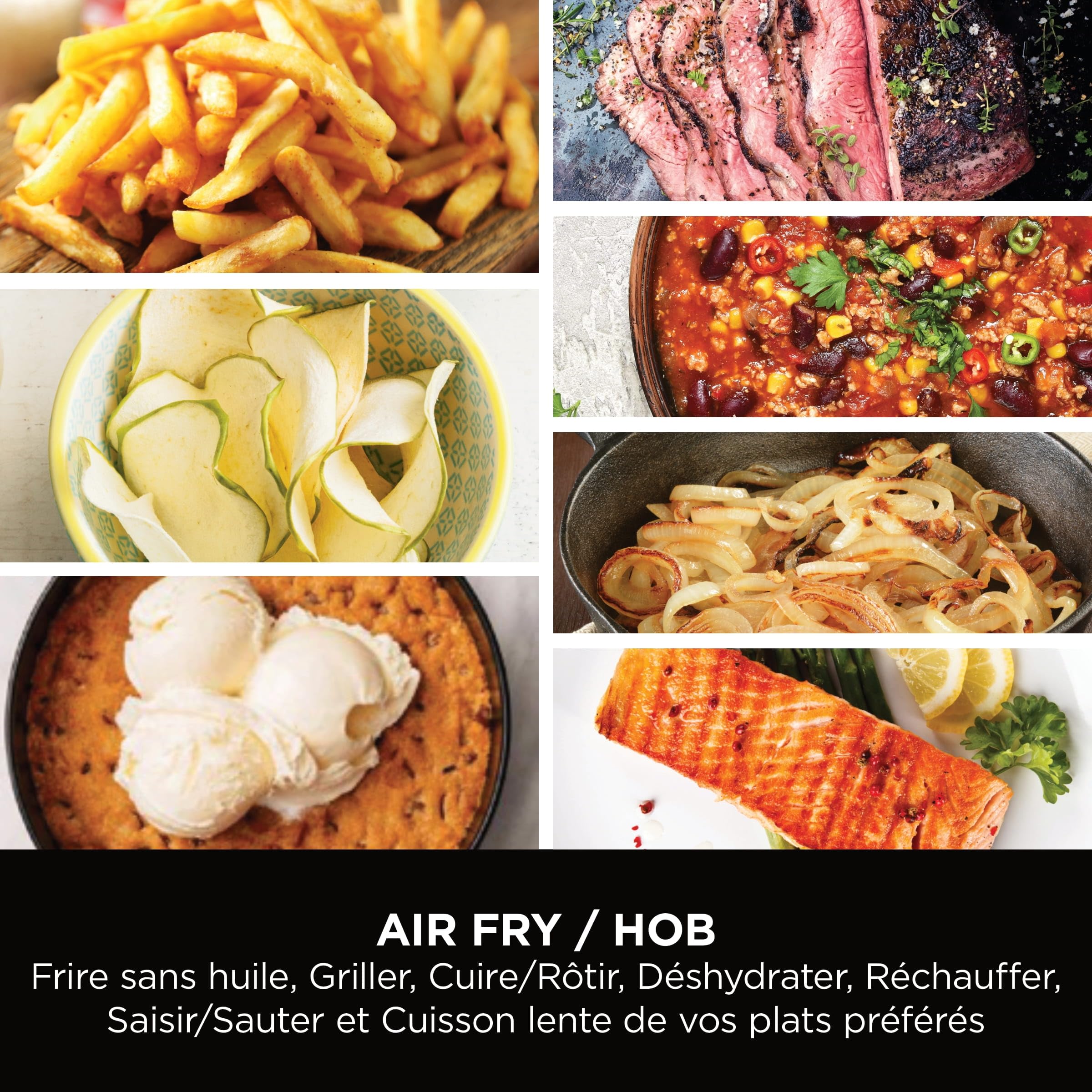 Ninja Speedi 10-en-1 Cuiseur rapide, Air Fryer, Friteuse à air et Multicuiseur, 5.7L, Repas pour 4 en 15 minutes, Vapeur, Gril, Cuire au four, Rôtir,
