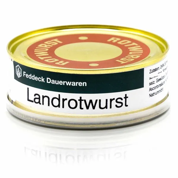 Feddeck Dauerwaren -  Dosenwurst Landrotwurst 200 g