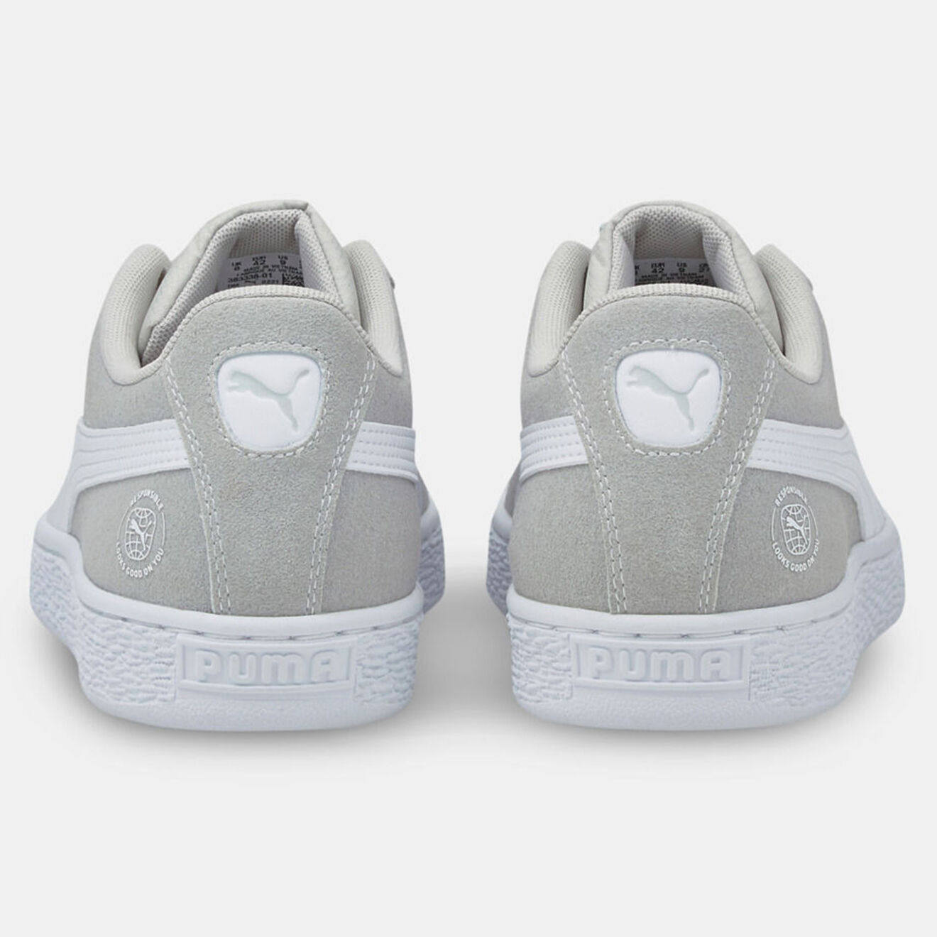 Puma Baskets en Velours de Cuir Re:Style grises