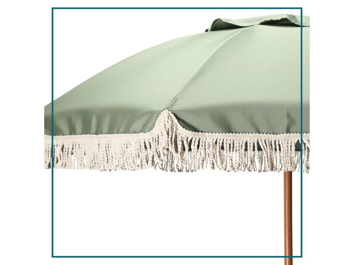 HIXA parasol met houtenpaal - Green