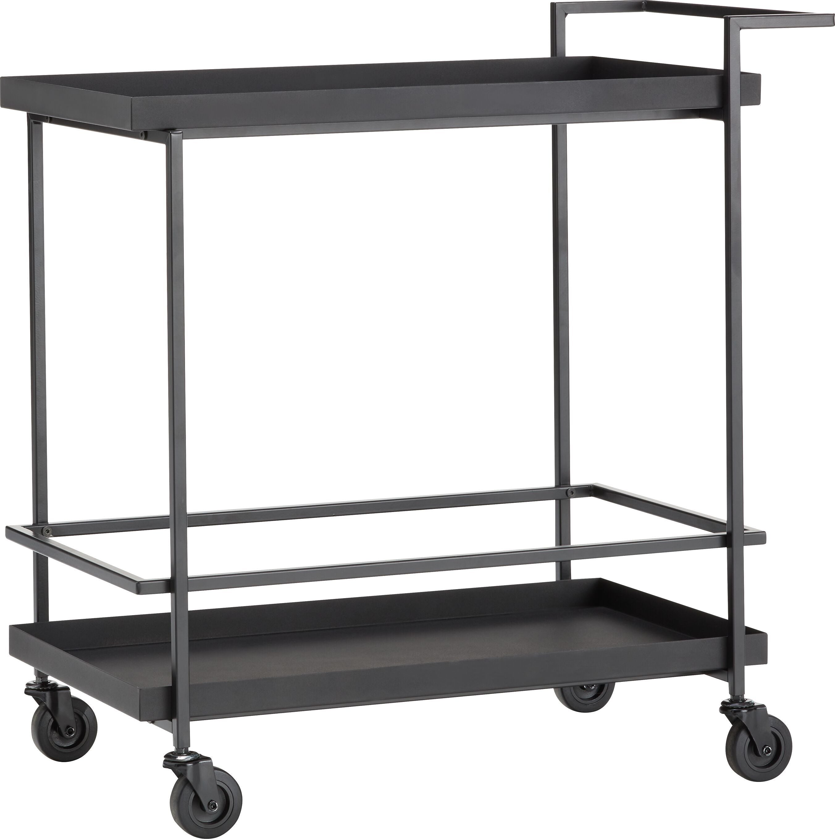 CAMILLA Servierwagen - Schwarz / B: 69.0 cm x T: 38.0 cm x H: 70.5 cm