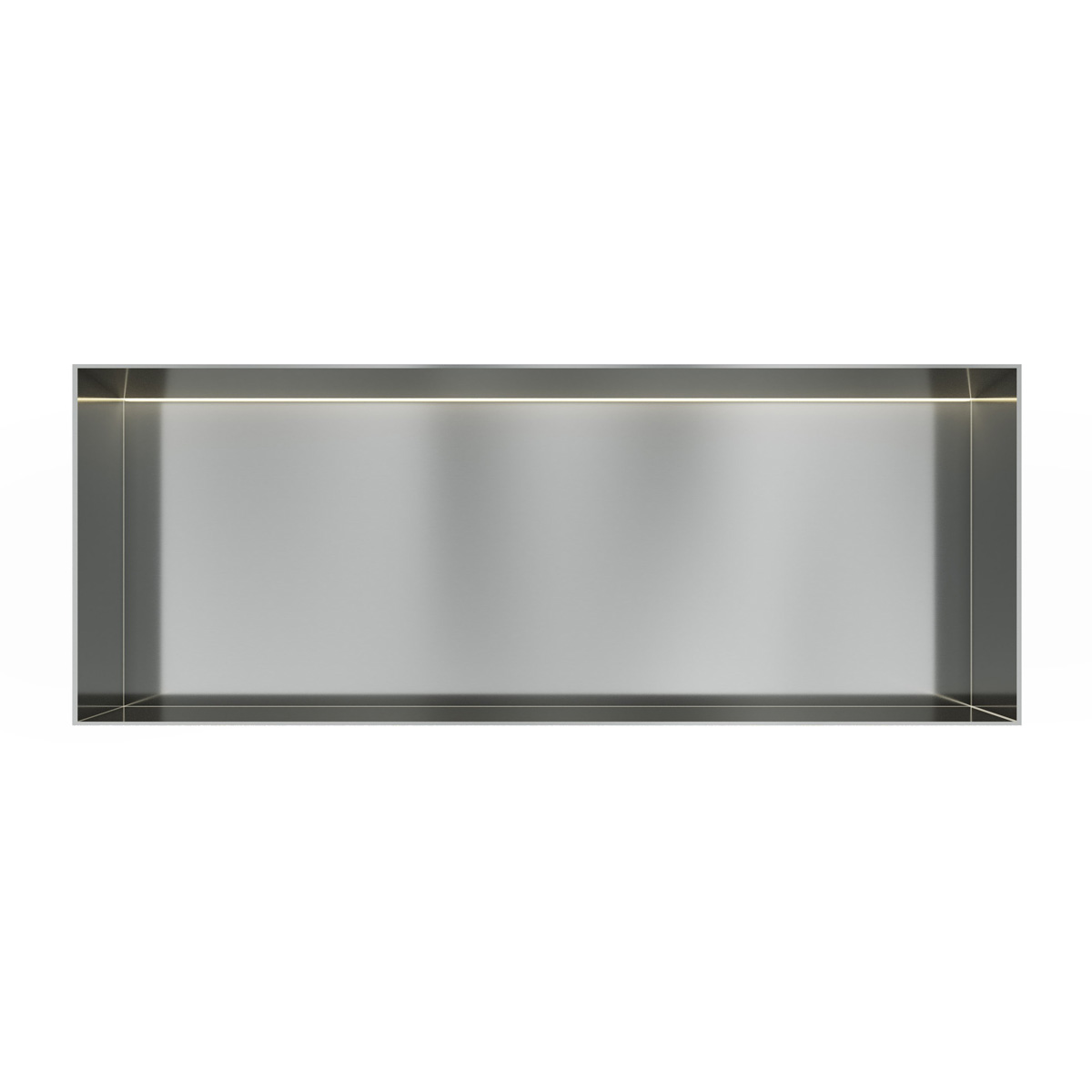 Hotbath &More frameless inbouwnis met verlichting 30x80x10cm RVS