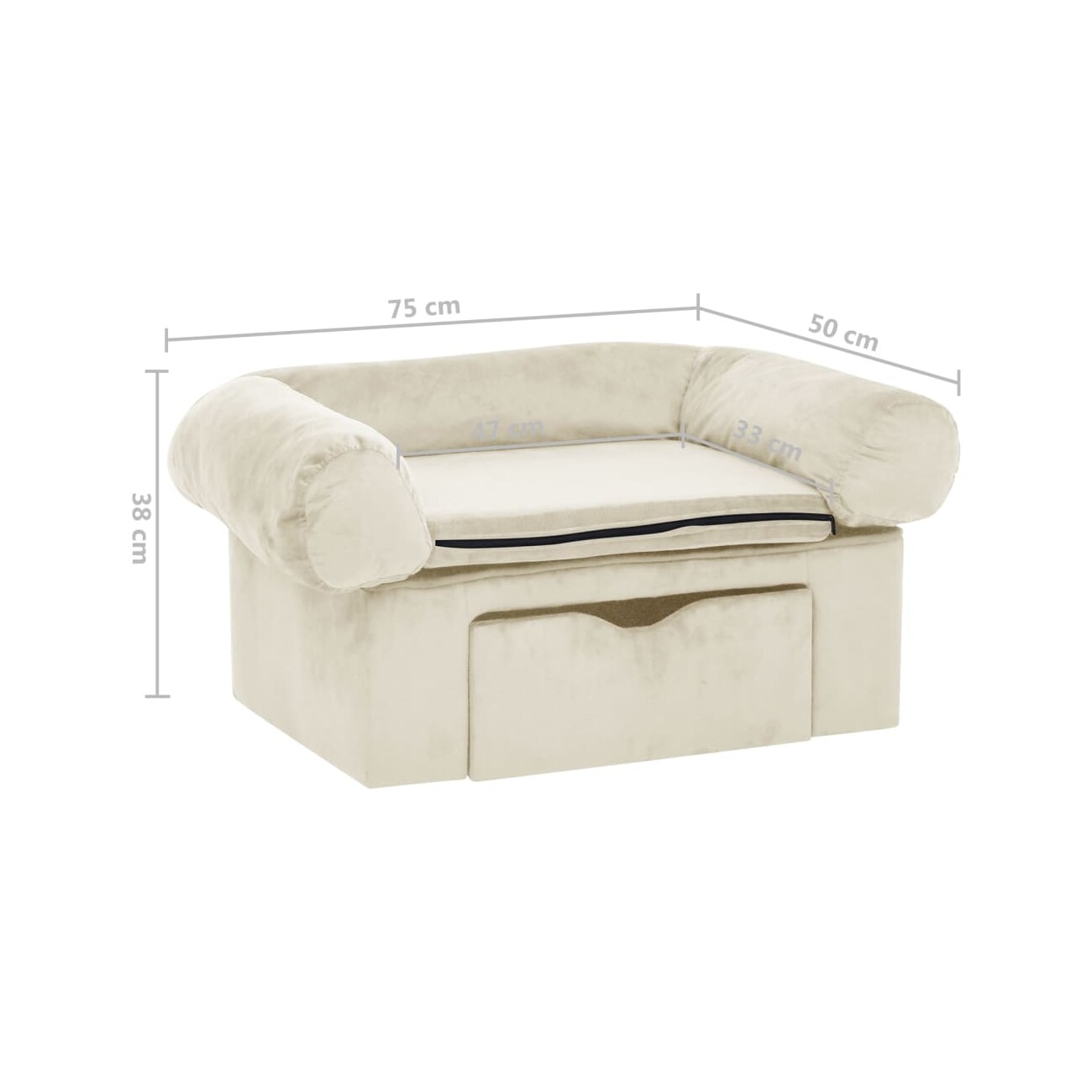 VidaXL Hundesofa mit Schublade