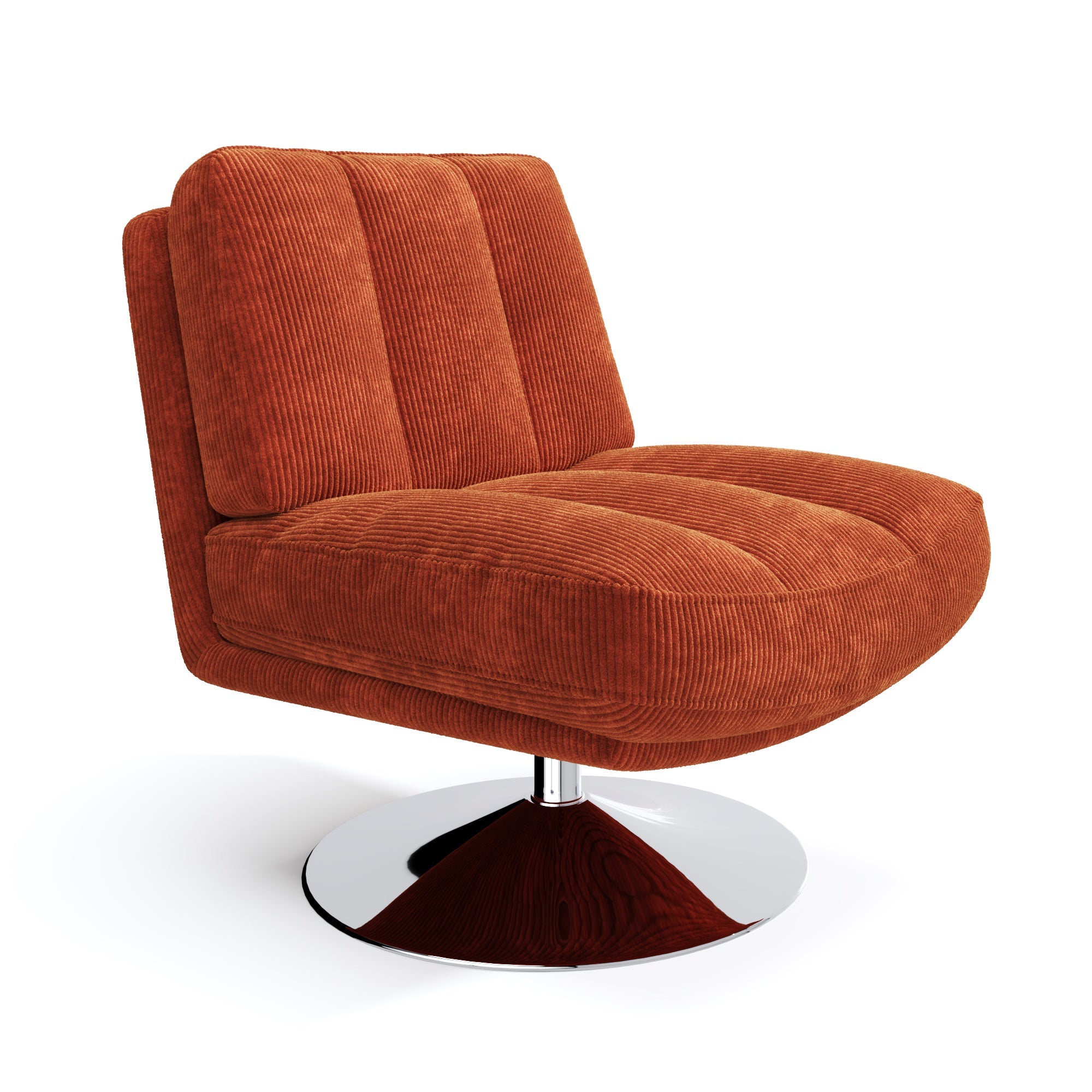 Fauteuil TIMELESS Corduroy retro oranje