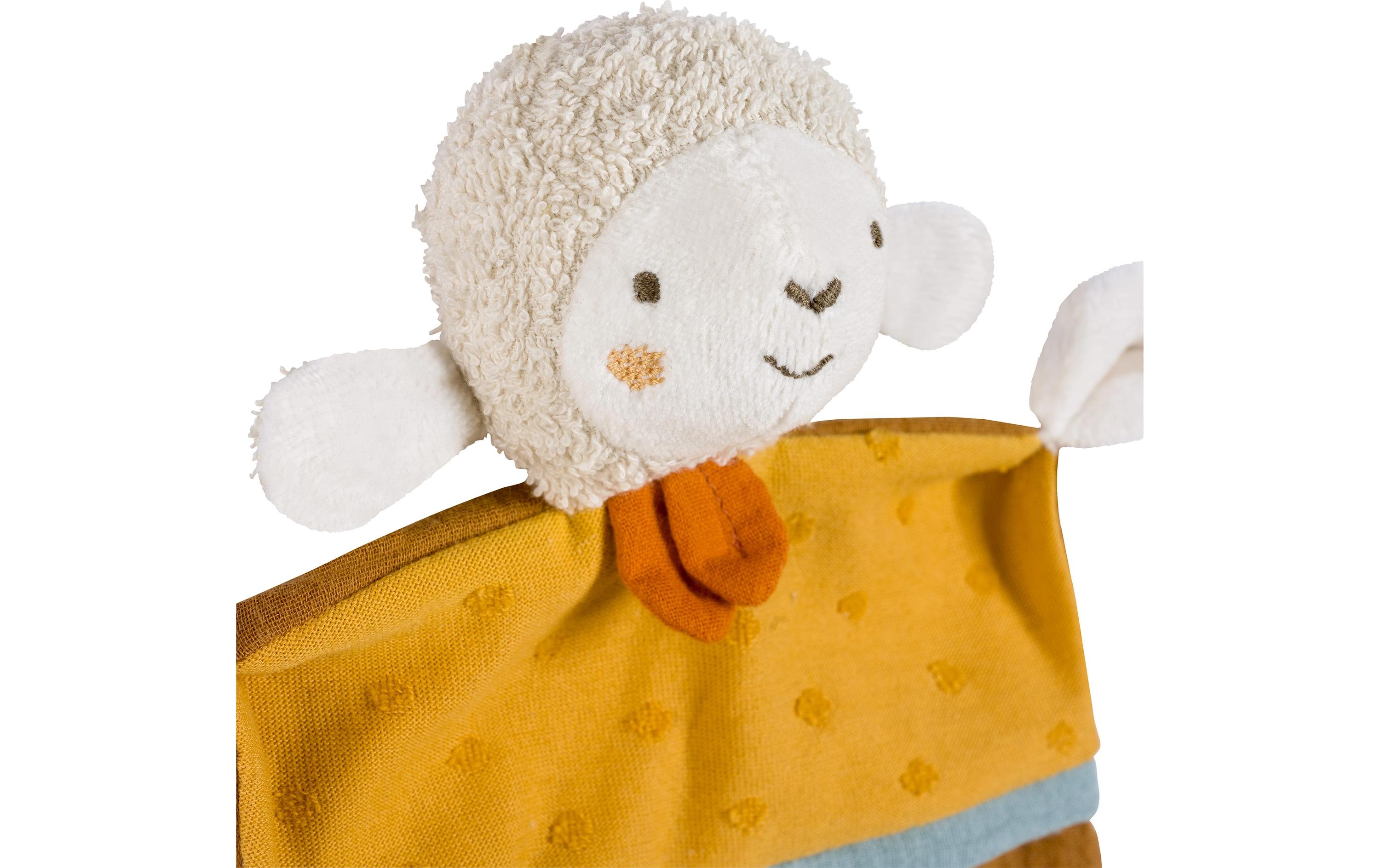 Schmusetuch Schaf SunshineSpielkamerad und Stofftier-Schnuffeltuch für Babys