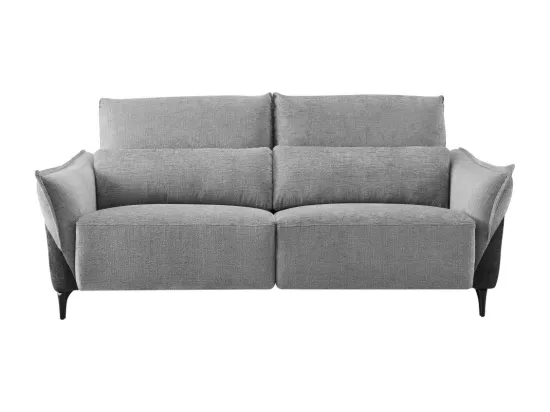 Canapé 3 places relax électrique Tissu Gris Clair/Anthracite - ORION