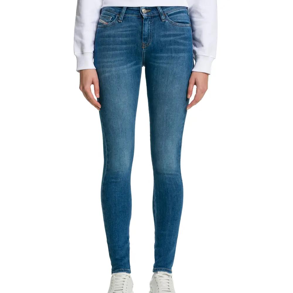 Diesel Jean Slim Bleu Femme Diesel Slandy