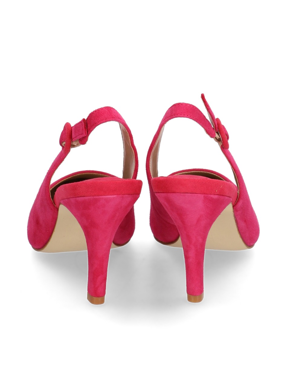 Veloursleder Slingpumps