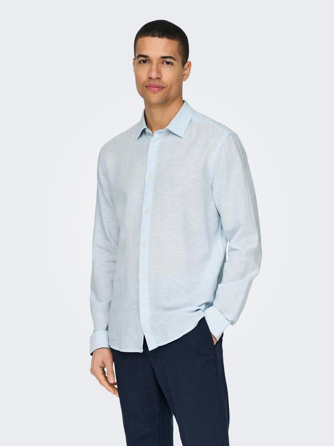 ONSCAIDEN Hemd Cashmere Blue