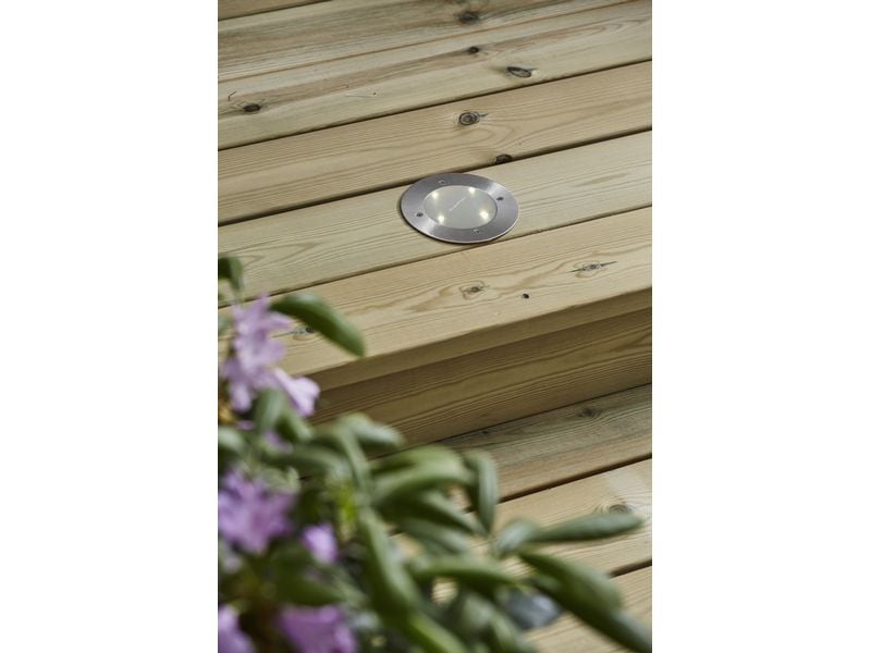 Star Trading Gartenlicht Scheinwerfer Decklight Silber, War Solargartendekoration