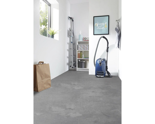 PVC vloer Prime donkergrijs 990M 500 cm breed (per meter verkocht)