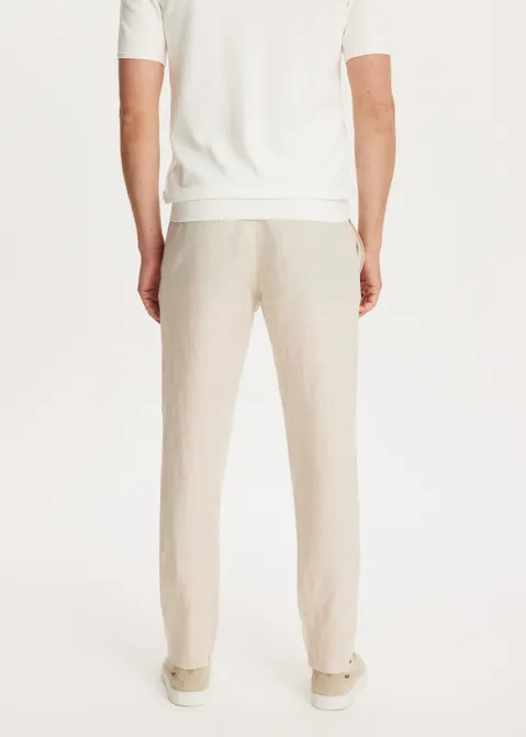 Linnen broek zand (ZND.MEL)