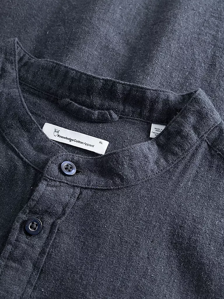 KNOWLEDGE COTTON APPAREL Flanellhemd  blau