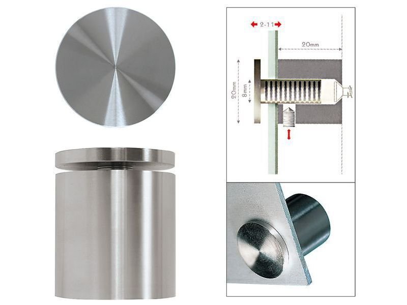 Fisso Steel Befestigung für Wandschilder