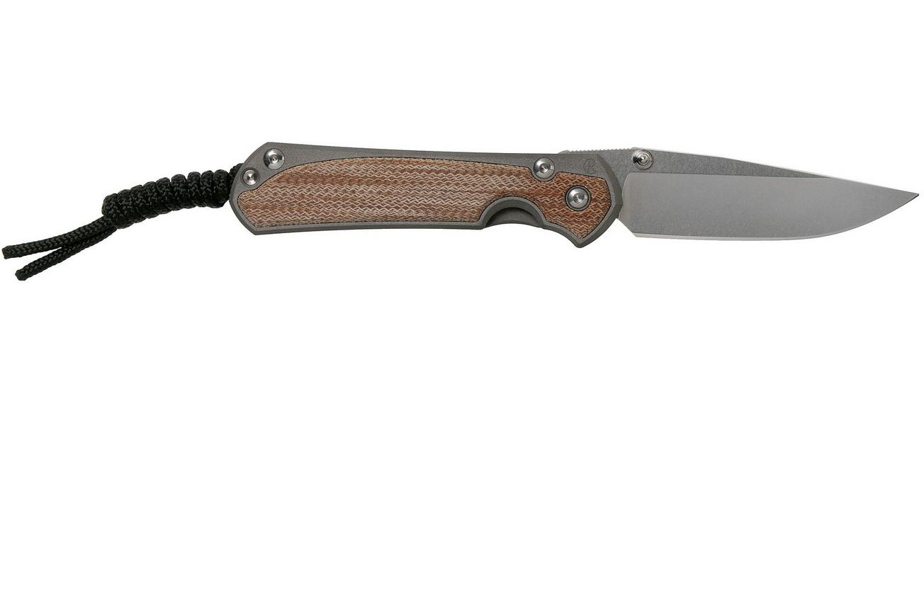 Chris Reeve Sebenza 31 Small Natural Micarta inlay S31-1213 linkshandig zakmes