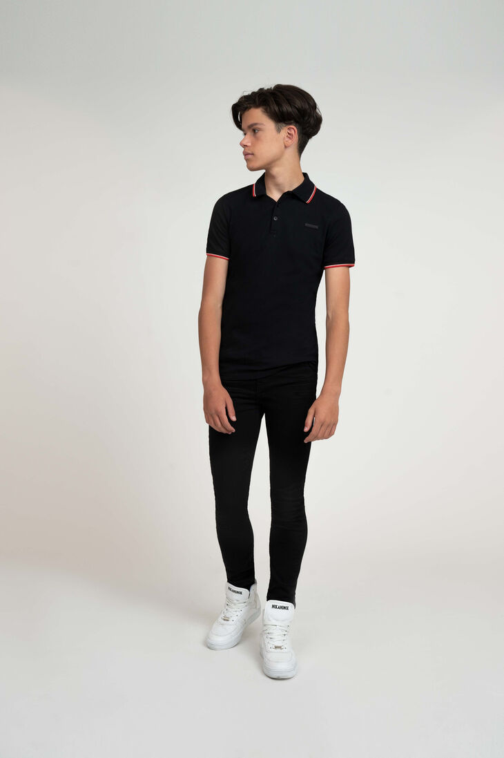 NIK & NIK donkerblauwe nik & nik polo rubber badge polo