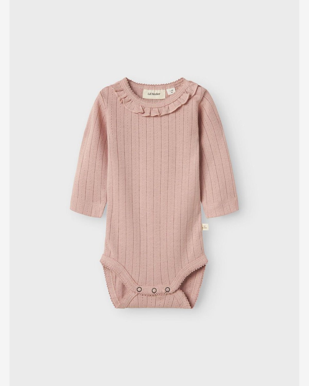 Body Langermet M/ Volangerkrage – Pointelle, Øko TENCEL | Rachel Nis