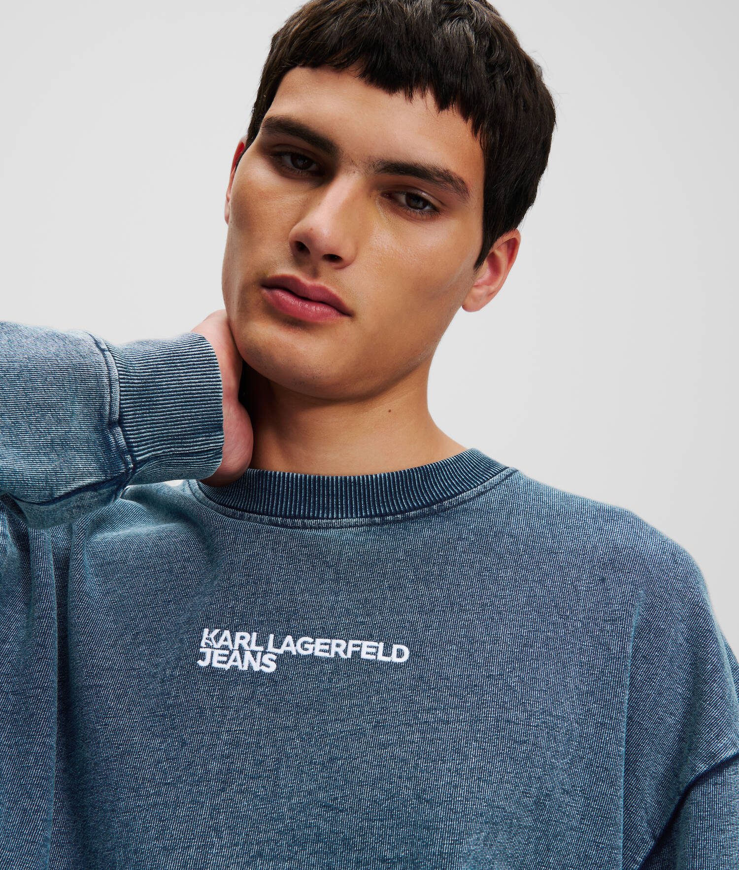 SWEAT-SHIRT EFFET DÉLAVÉ À L'ACIDE KLJ