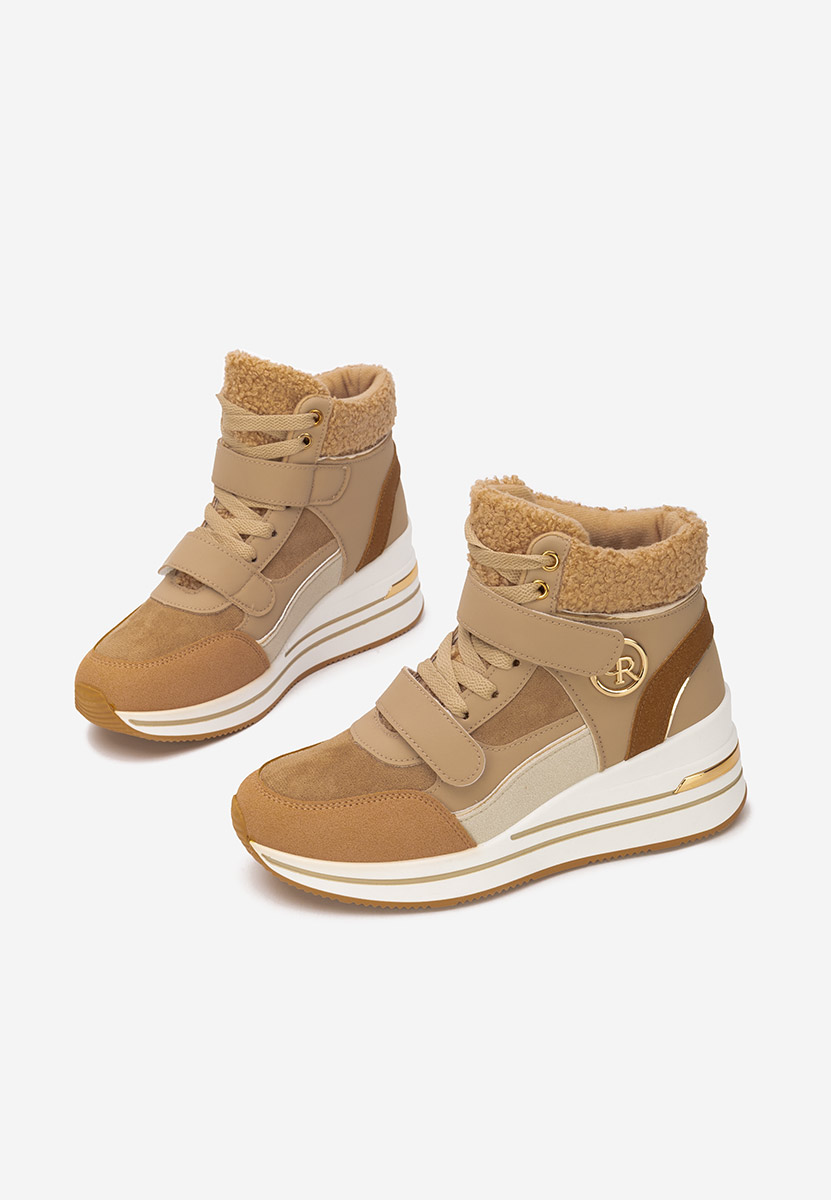 Baskets montantes kaki Velaris