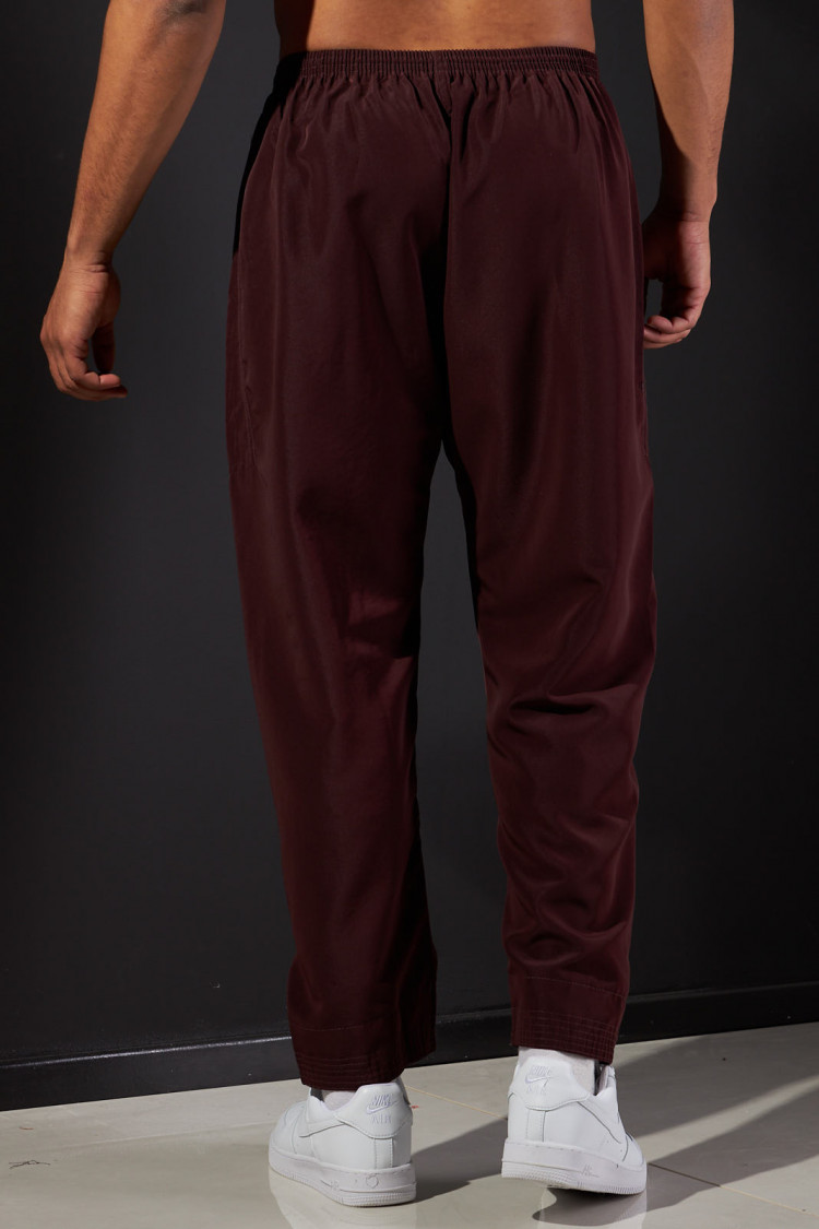 Ensemble 2 pièces qamis + pantalon bordeaux