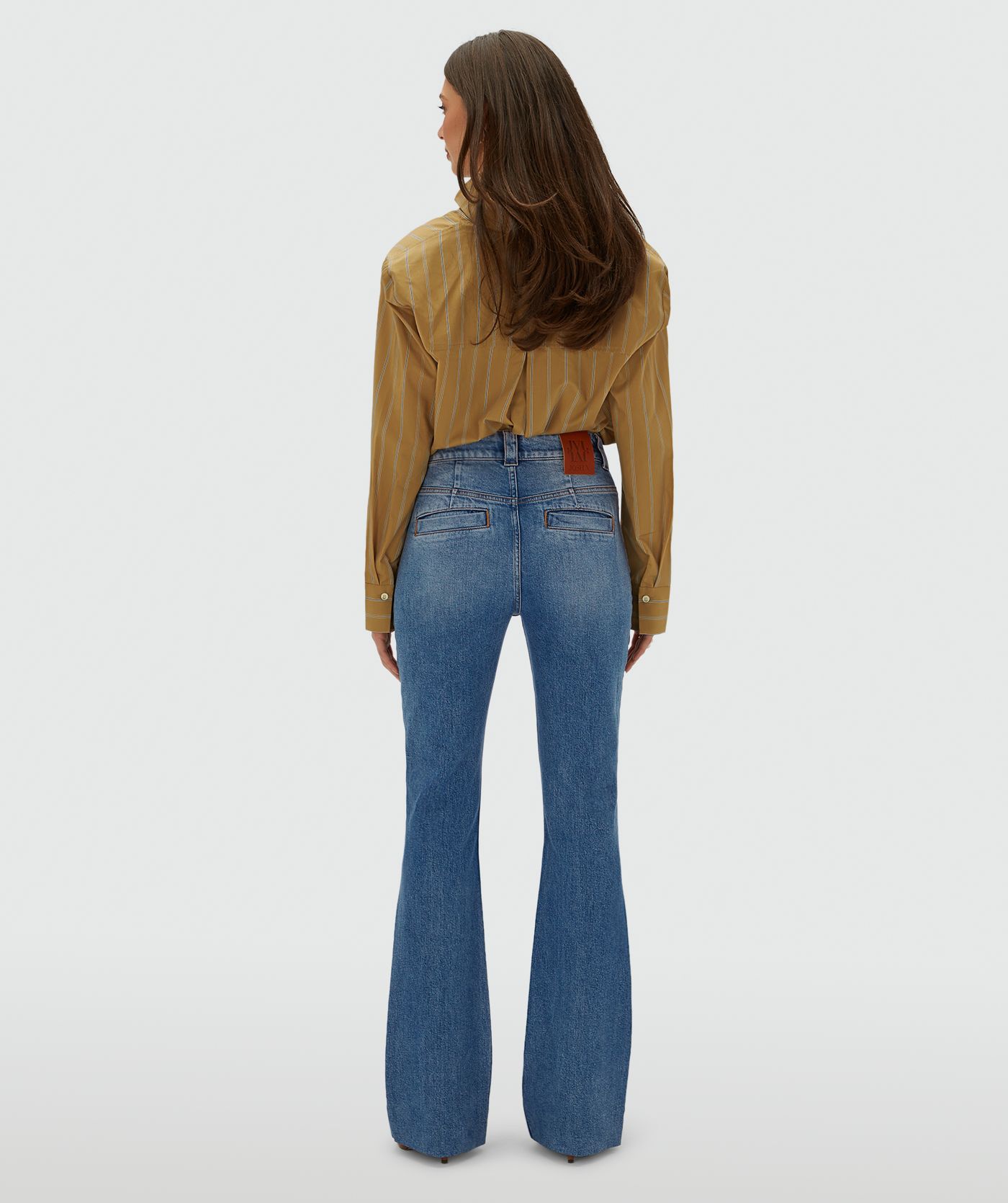 JV-VAILA fitted mid rise jeans  - blue denim