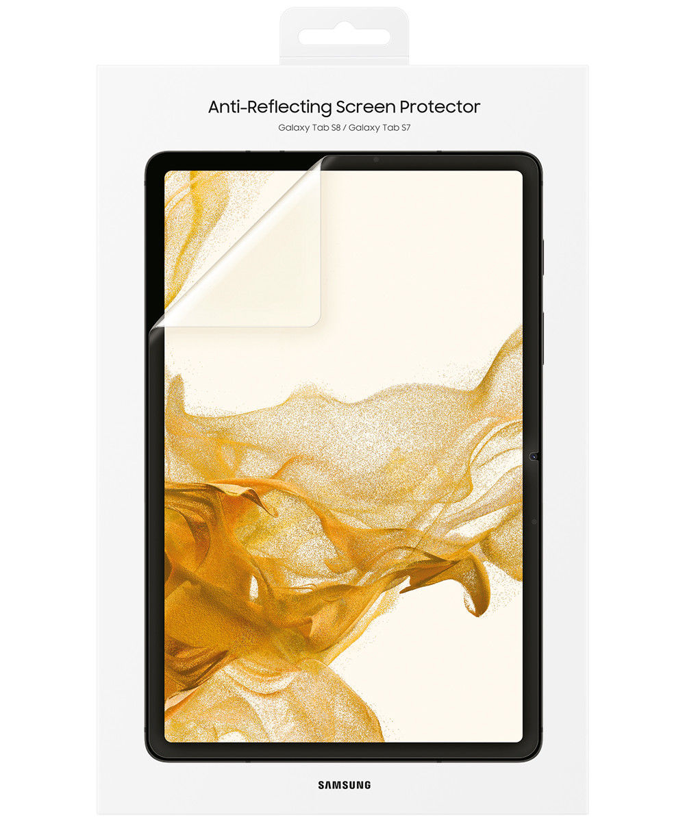 Galaxy Tab S8 / Tab S7 Anti-Reflecting Screen Display Schutzfolie   Montagehilfe Case Friendly (EF-UX700CTEGWW)