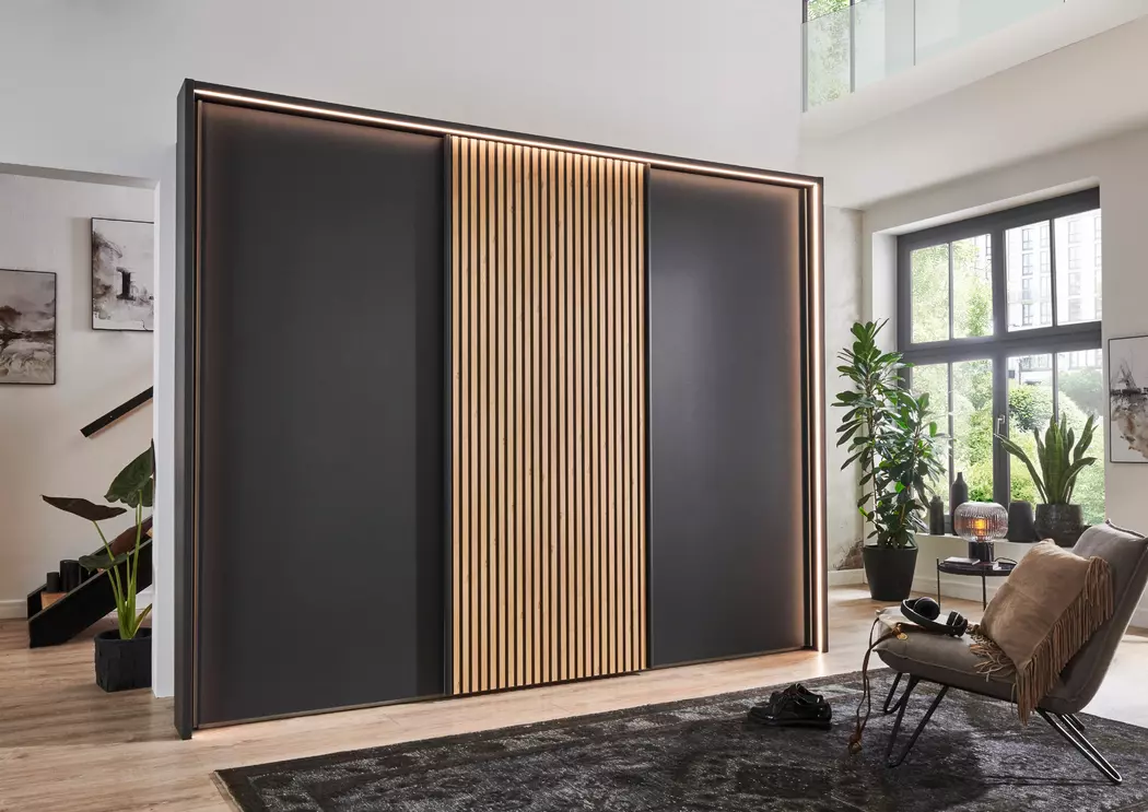 Schwebetürenschrank Denver 250 x 217 cm