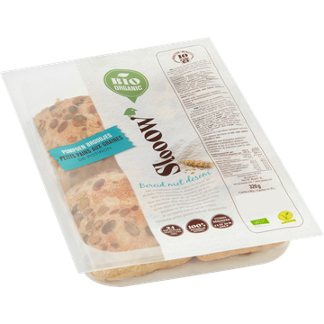 SlooOW Bio Organic Crispy Pompoen Broodjes 320 g