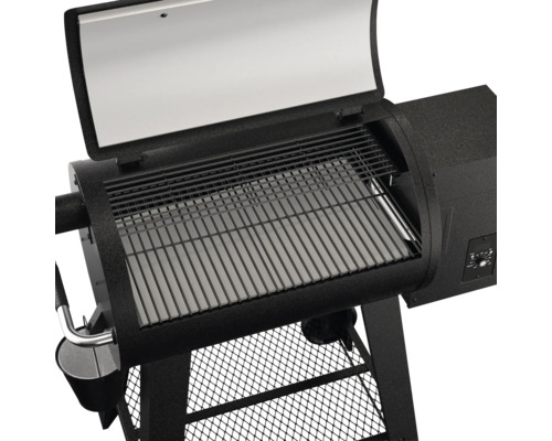Tenneker® Pellet Grill Metis TP 97 x 115,5 x 66 cm, geëmailleerd grillrooster, warmhoudrek, hittebestendige handgreep, zwart