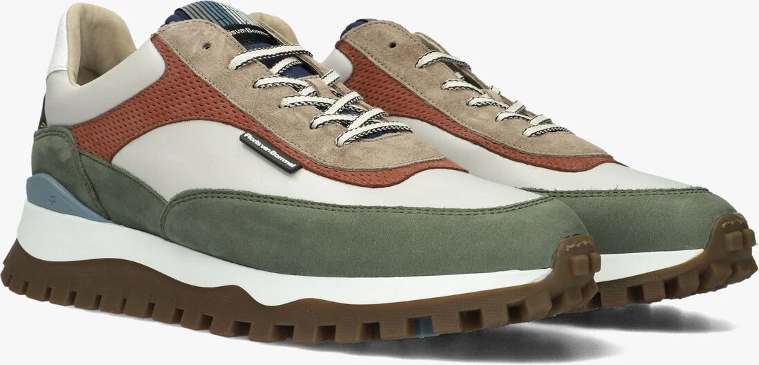 FLORIS VAN BOMMEL groene floris van bommel lage sneakers sfm-10157