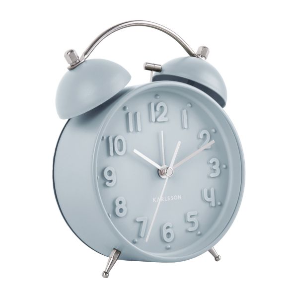 Karlsson Iconic Wekker - IJs blauw