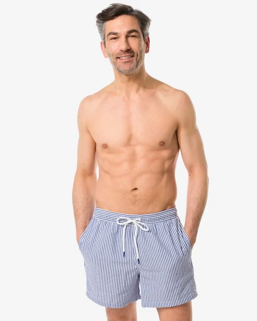 maillot de bain homme rayures bleu