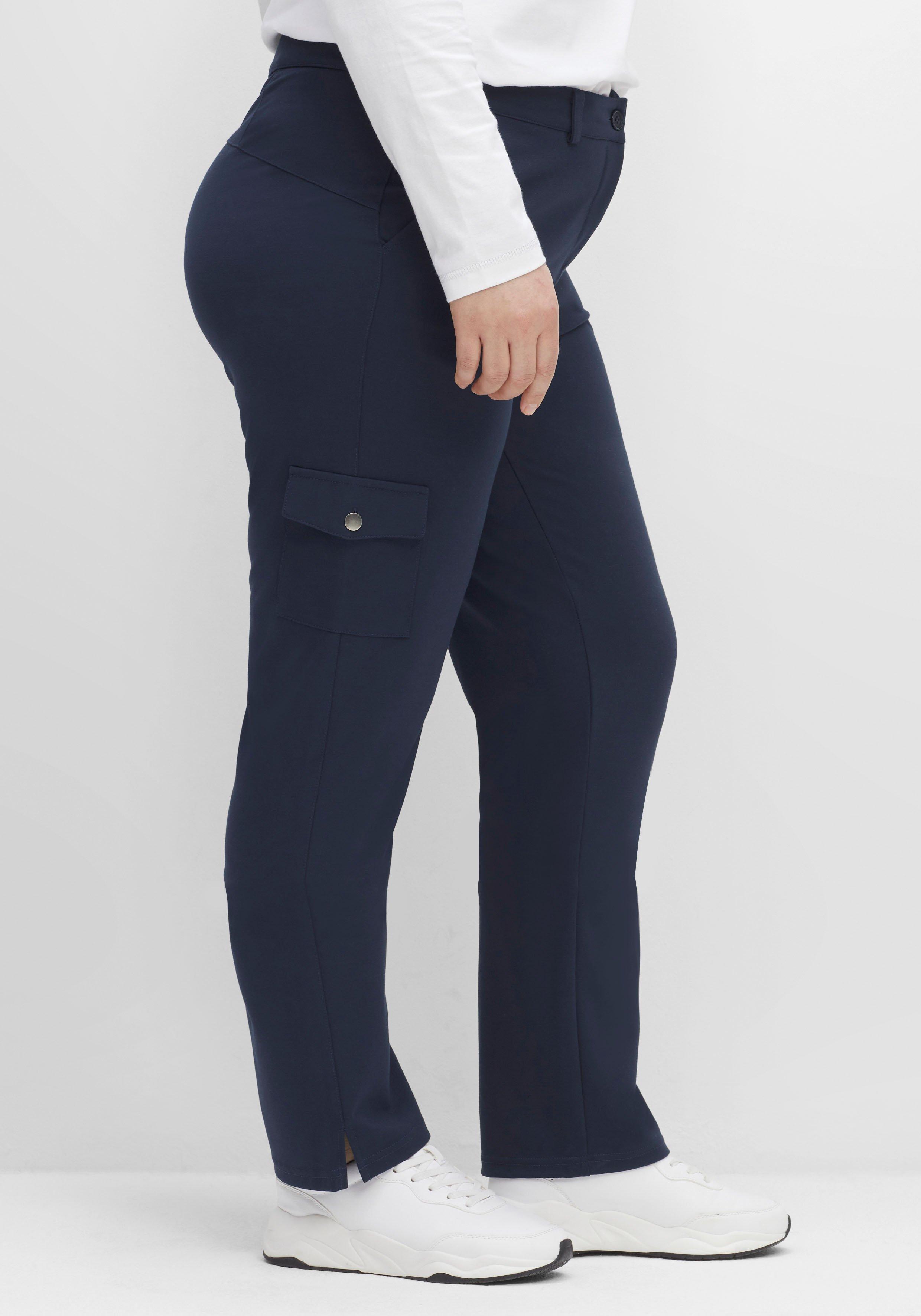 Gerade Hose im Cargo-Stil, mit Pattentaschen