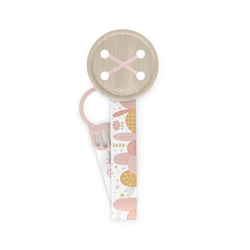Attache sucette ruban - Rose - SUAVINEX