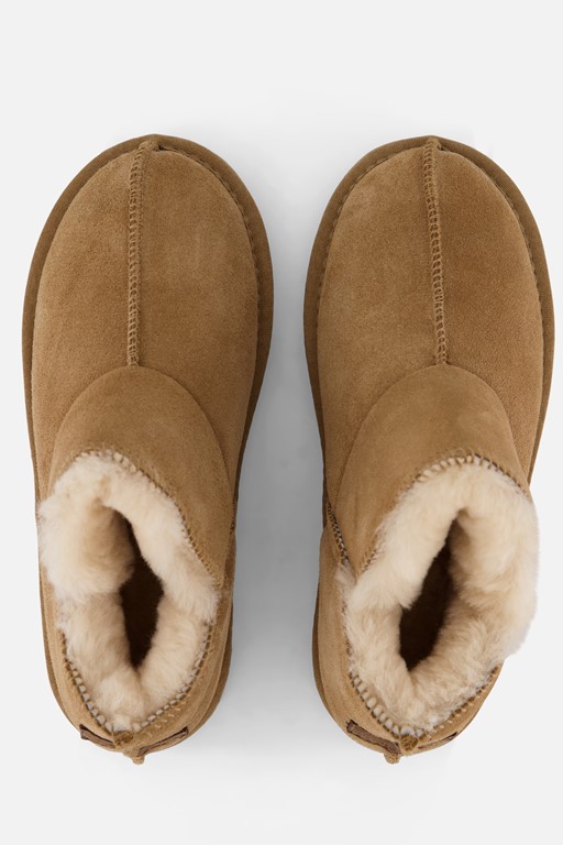 Warmbat Willow Pantoffels cognac Suede