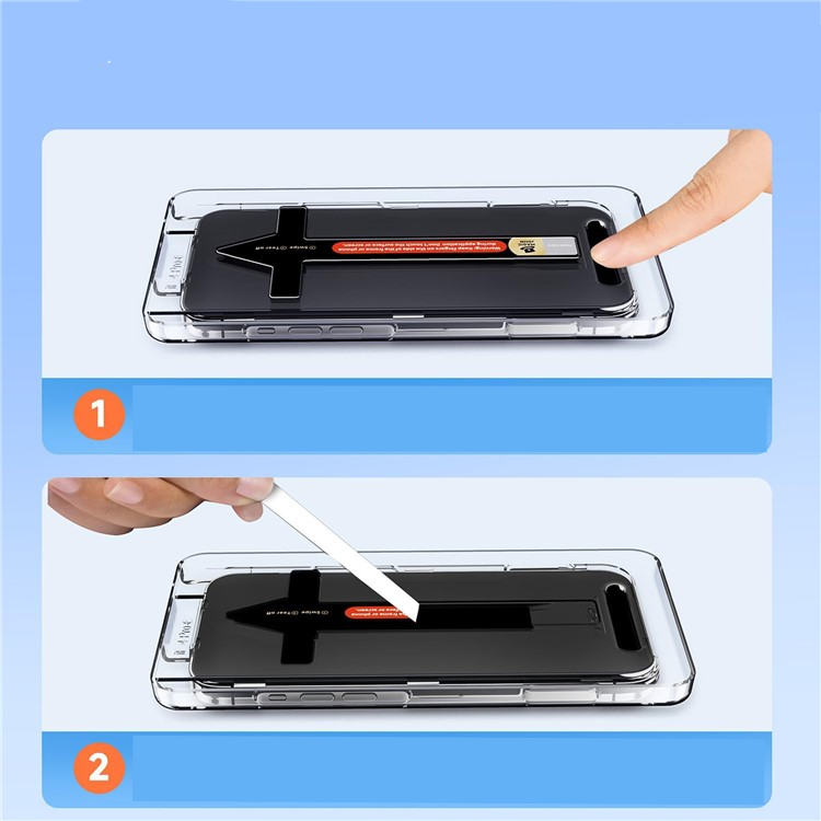iPhone 16 Panzer Glas Case Friendly   Montagerahmen