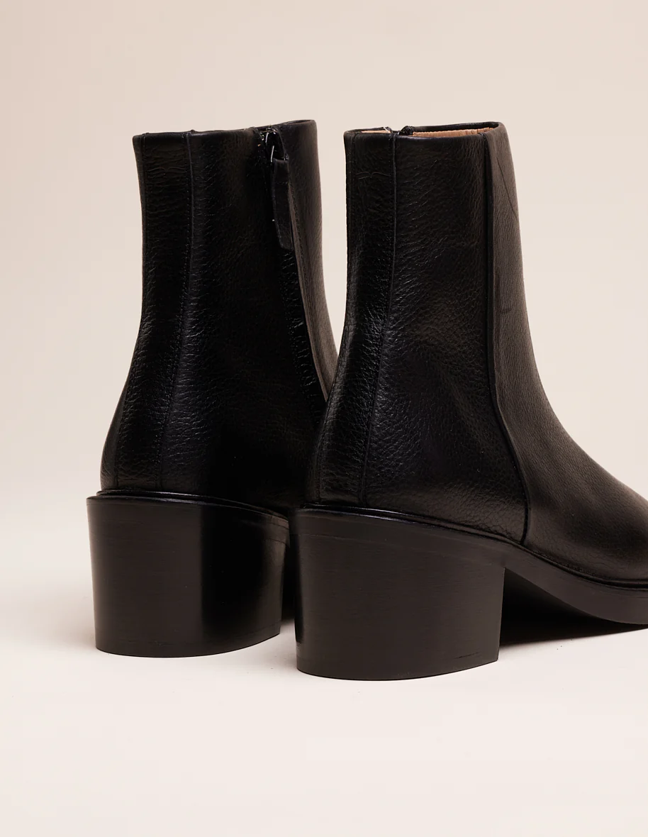 Bottines Virginie - Cuir noir