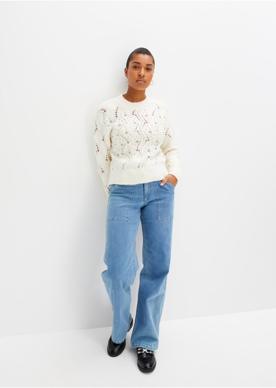 Pull court avec strass