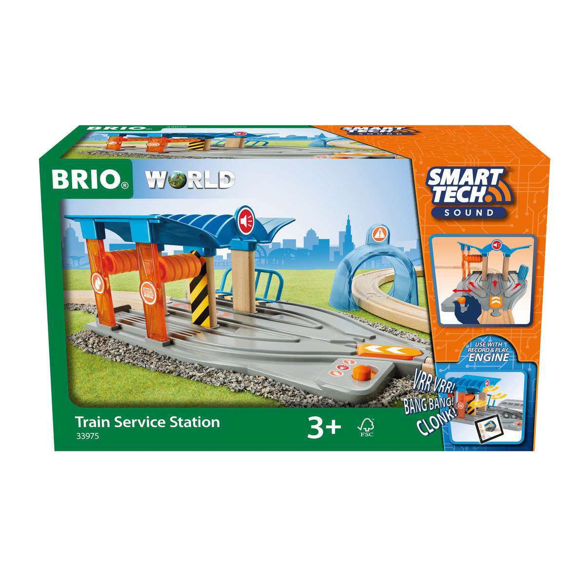 BRIO Spiel Smart Tech Sound Waschstraße mit Werkstatt
