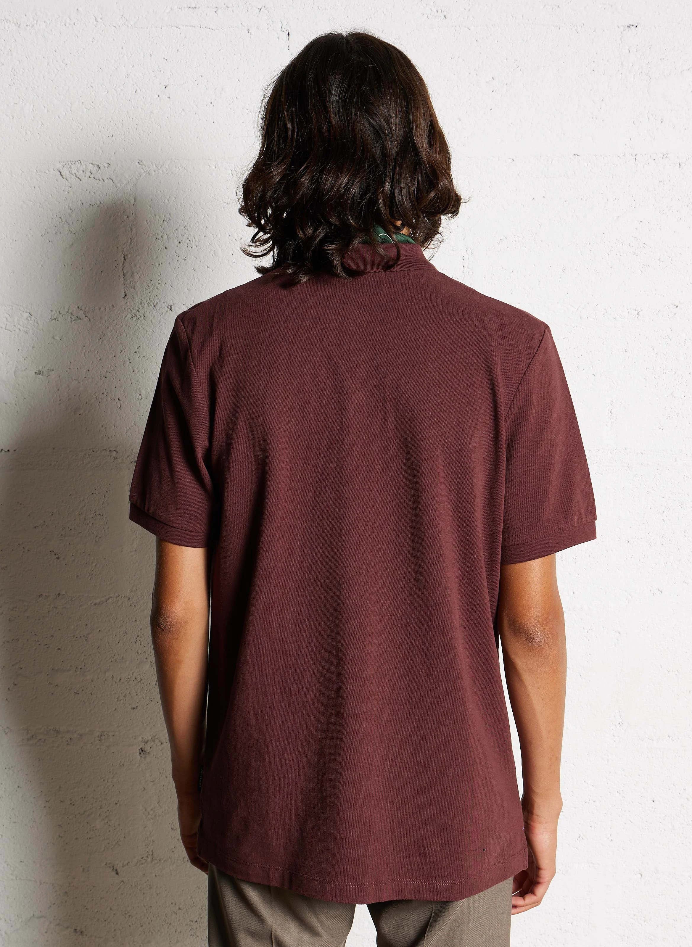 Polo droit en coton | Rouge