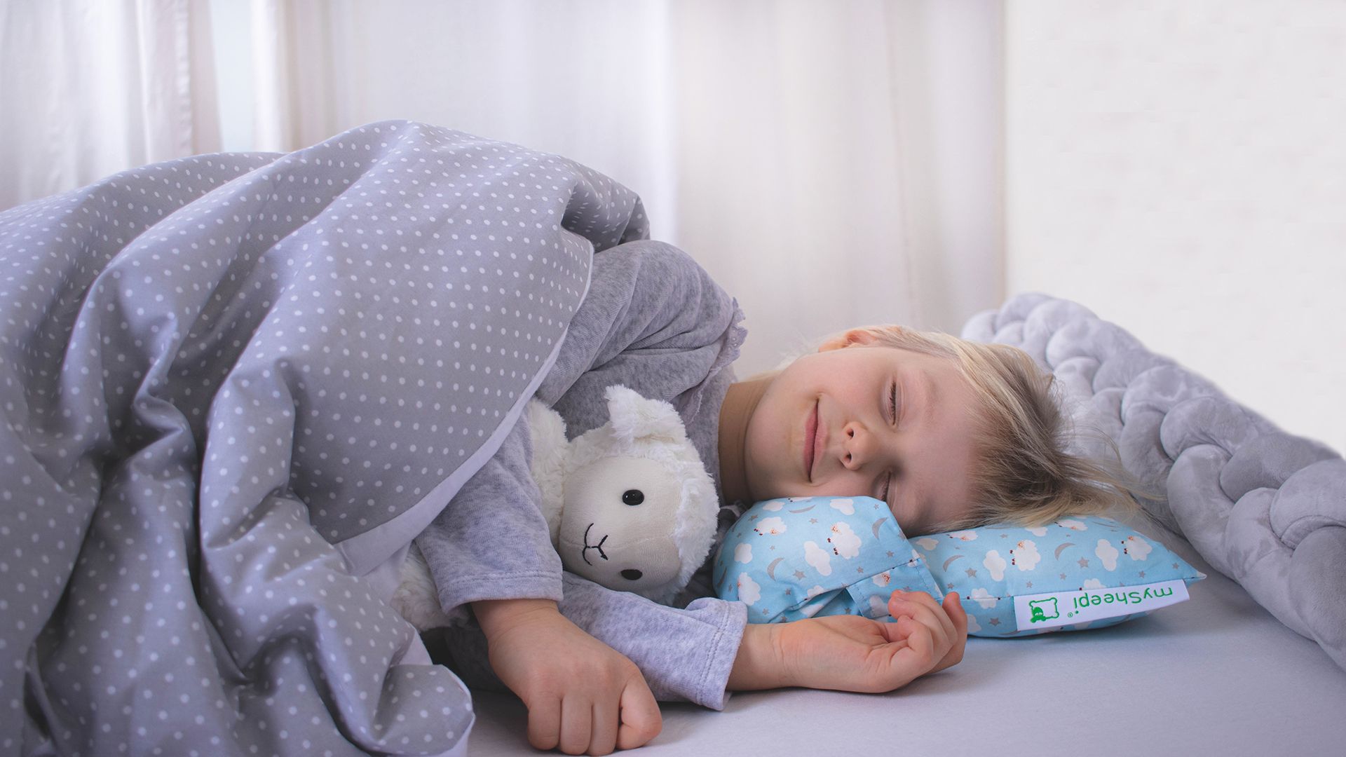 MySheepi KIDS Orthopädisches Nackenstützkissen