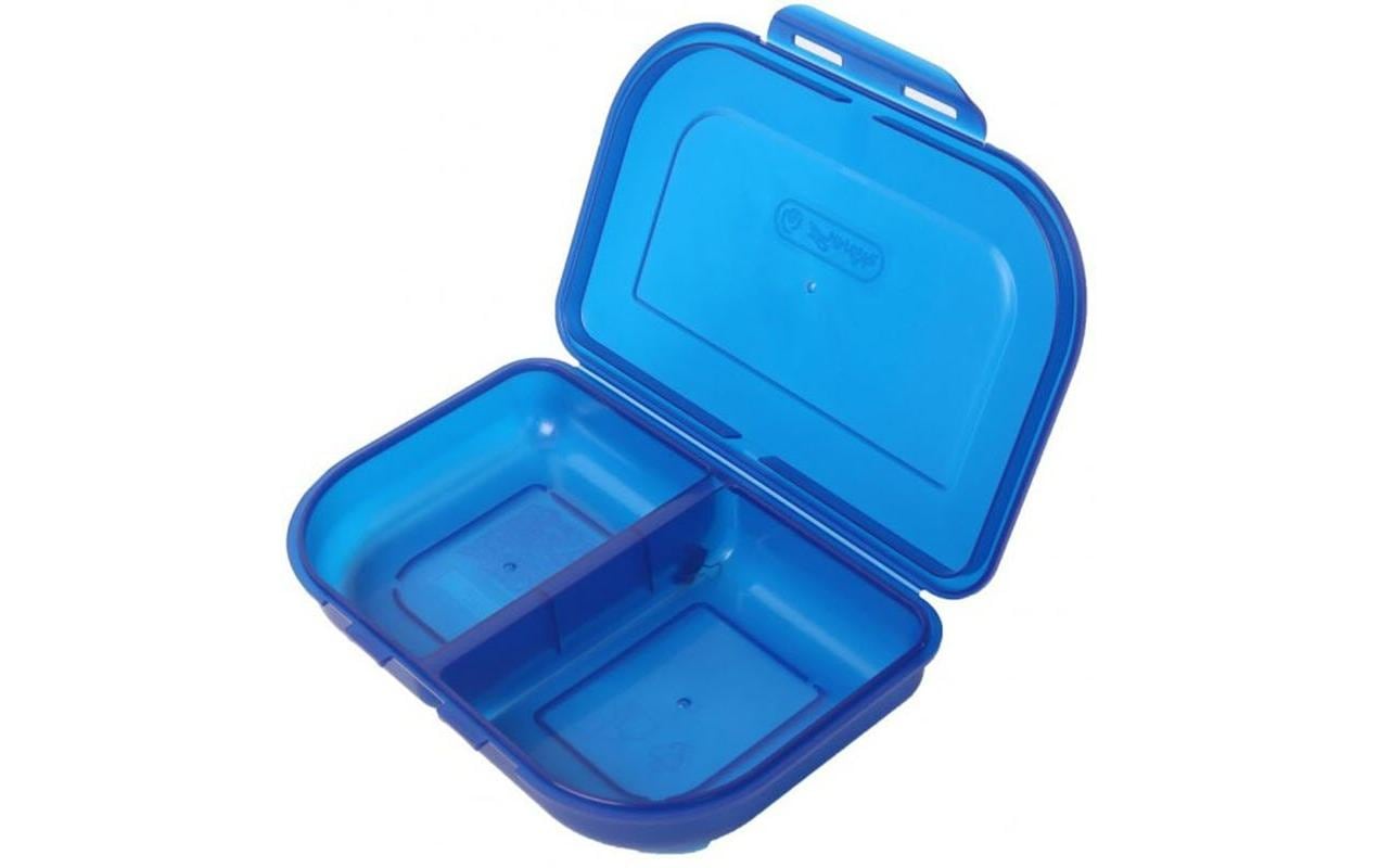 Lunchbox 23 x 15.5 x 4 Blau uniFunktionale Brotdose für unterwegs