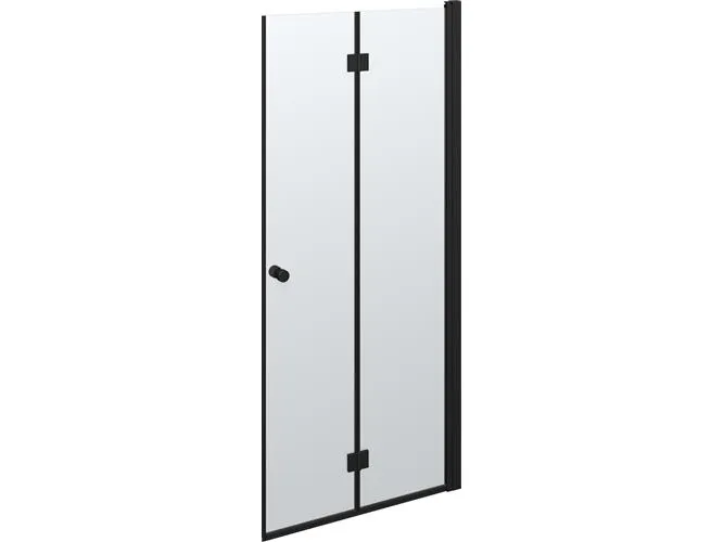 Dansani B91-03 foldedør 200 x 87-89 cm sort/klart glas