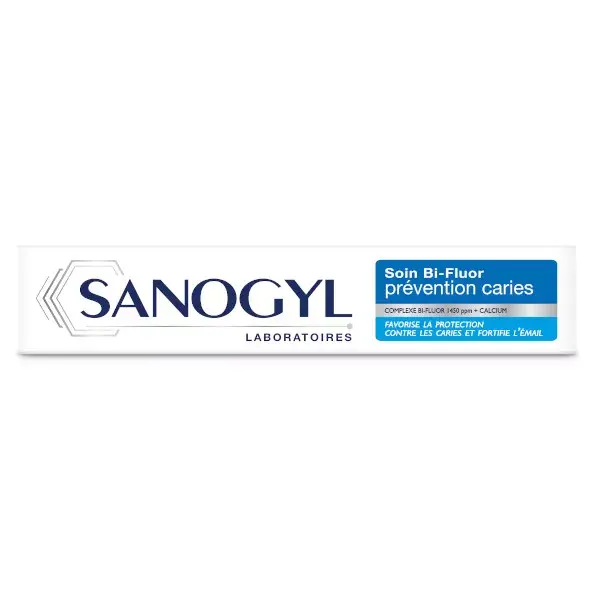 Creme dental Sanogyl Bi-Fluor Care para prevenção de cáries 75ml