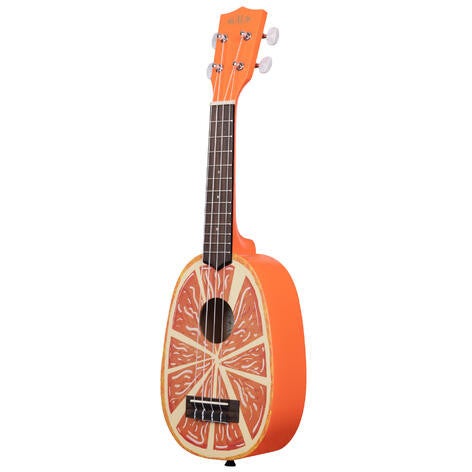 Kala KA-NV-ORNG Novelty Series sopraan ukelele orange met gigbag
