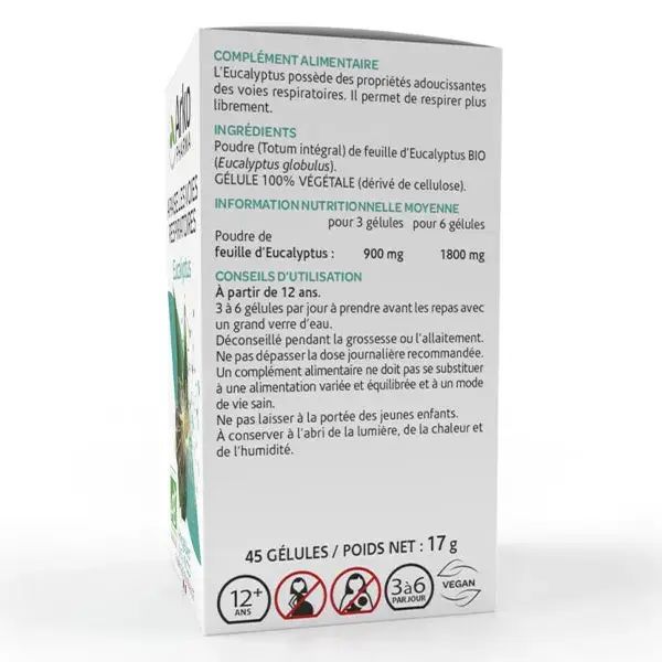 Arkopharma Arkogélules Eucalipto Orgânico 45 cápsulas
